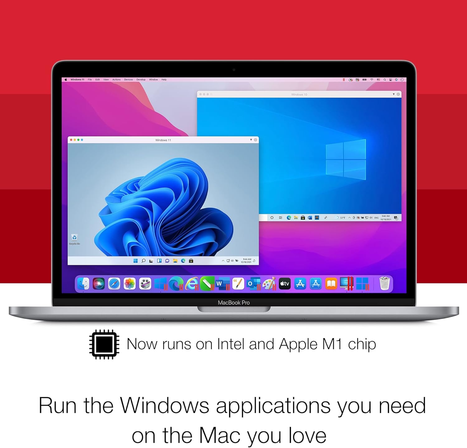 Parallels Desktop 17 for Mac Pro Edition Virtual Machine Software 1-Year Subscription Z50887