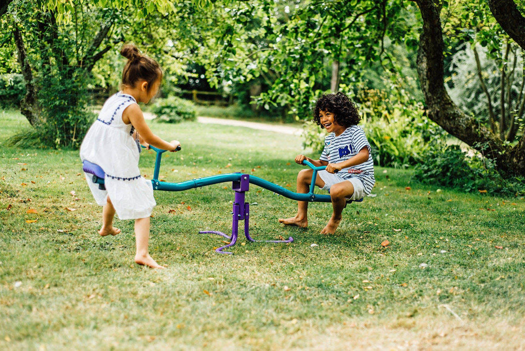 Metal See Saw, Purple & Teal Z943606
