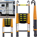 12.5FT Aluminum Telescoping Folding Ladder with Hook G648