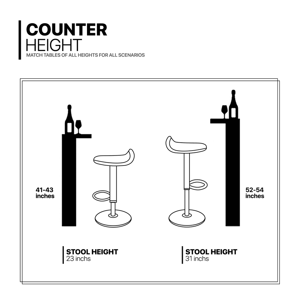 3 Piece Bar Dining and Chair Set with Counter Height Bar Stools U8171