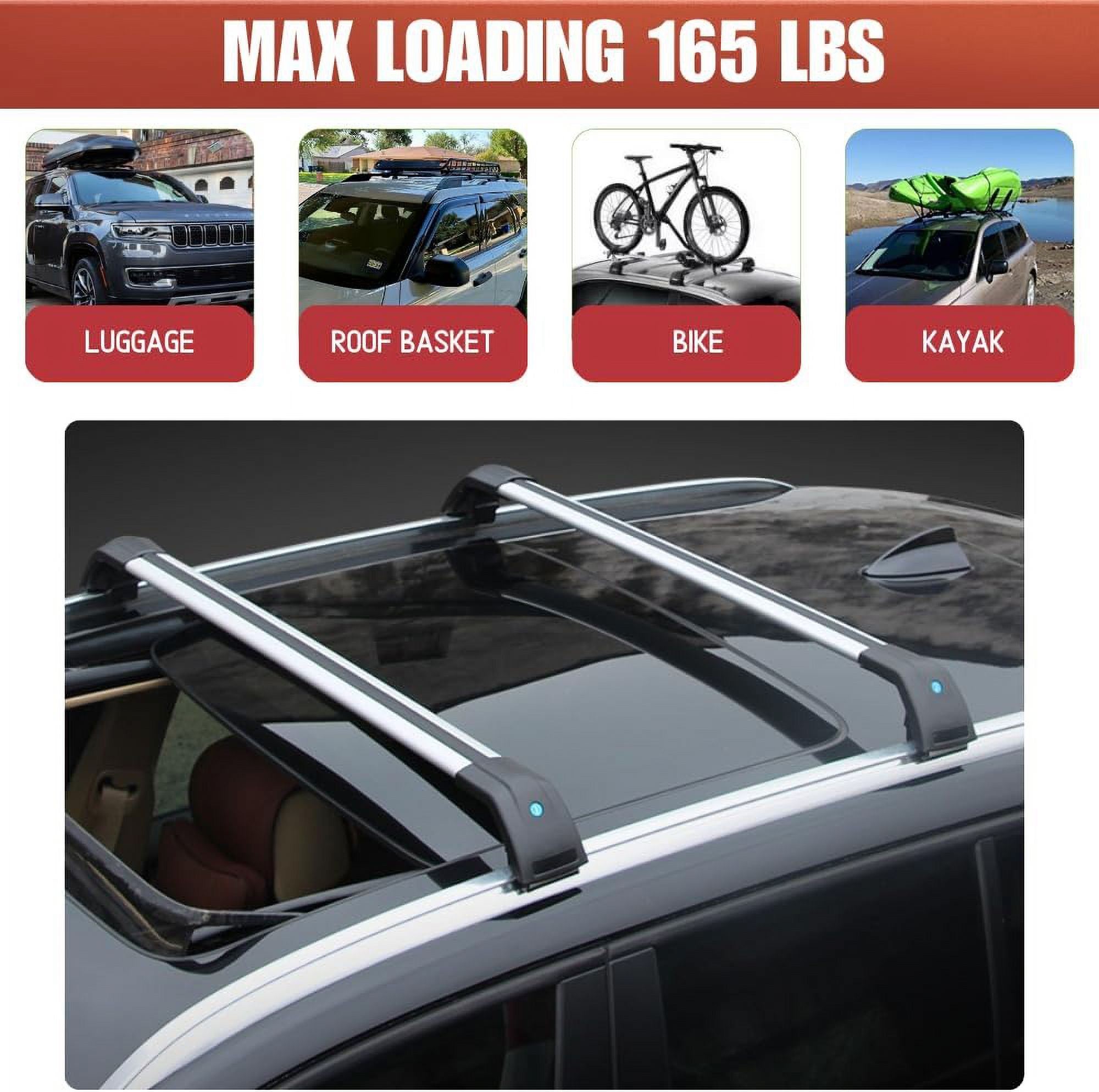 Roof Rack Cross Bars Aluminum Cargo Carrier X937001