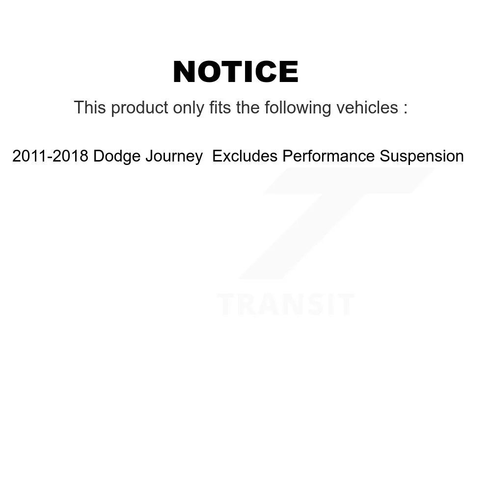 Rear Complete Shock Assembly And TQ Link Kit For Dodge Journey Q3853