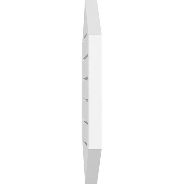 Vertical Peaked Surface Mount PVC Gable Vent F879984