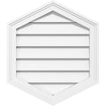 Vertical Peaked Surface Mount PVC Gable Vent F879984