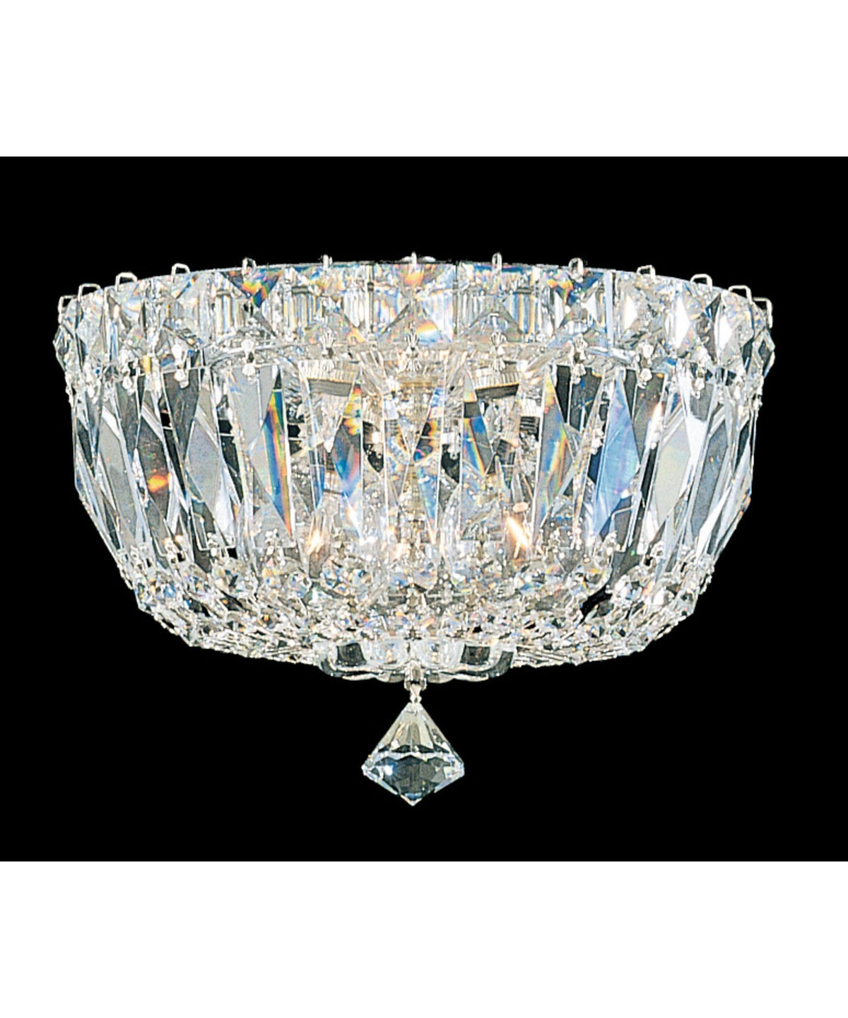3-Light Crystal Flush Mount R593