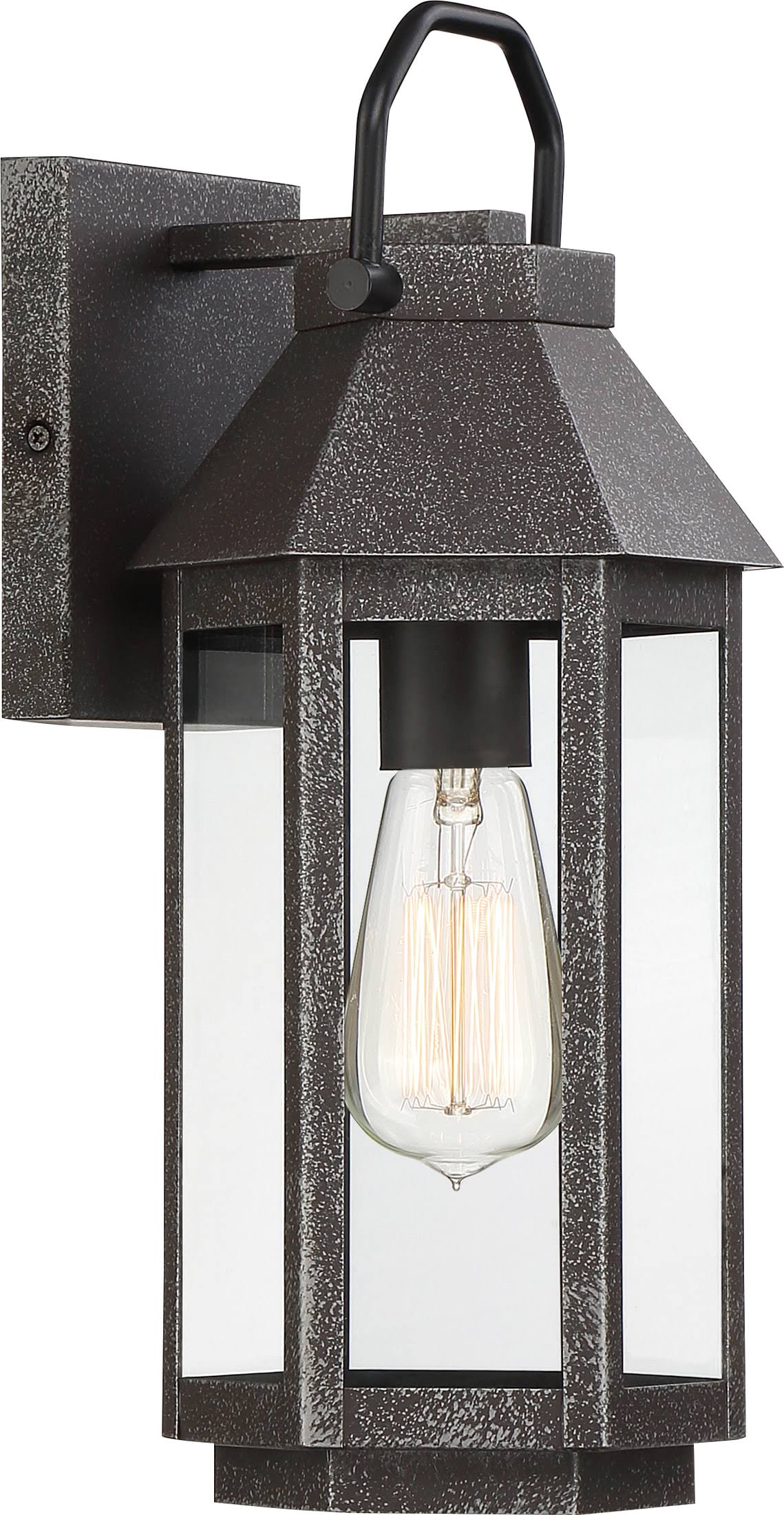 Speckled Black Outdoor Wall Lantern T33697
