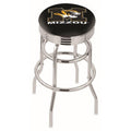 Chrome Double Ring Swivel Bar Stool F355