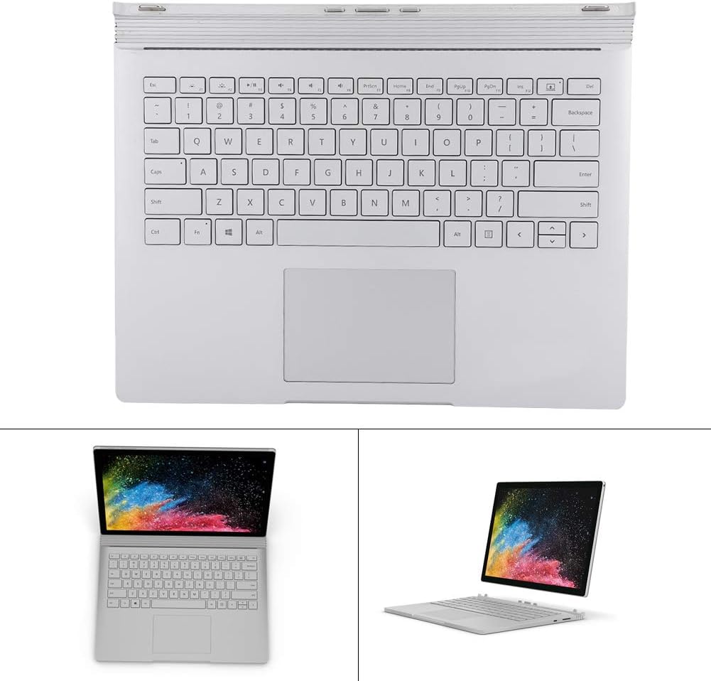 Silver Laptop Keyboard Replacement for Surface Book 1 1704 E11444