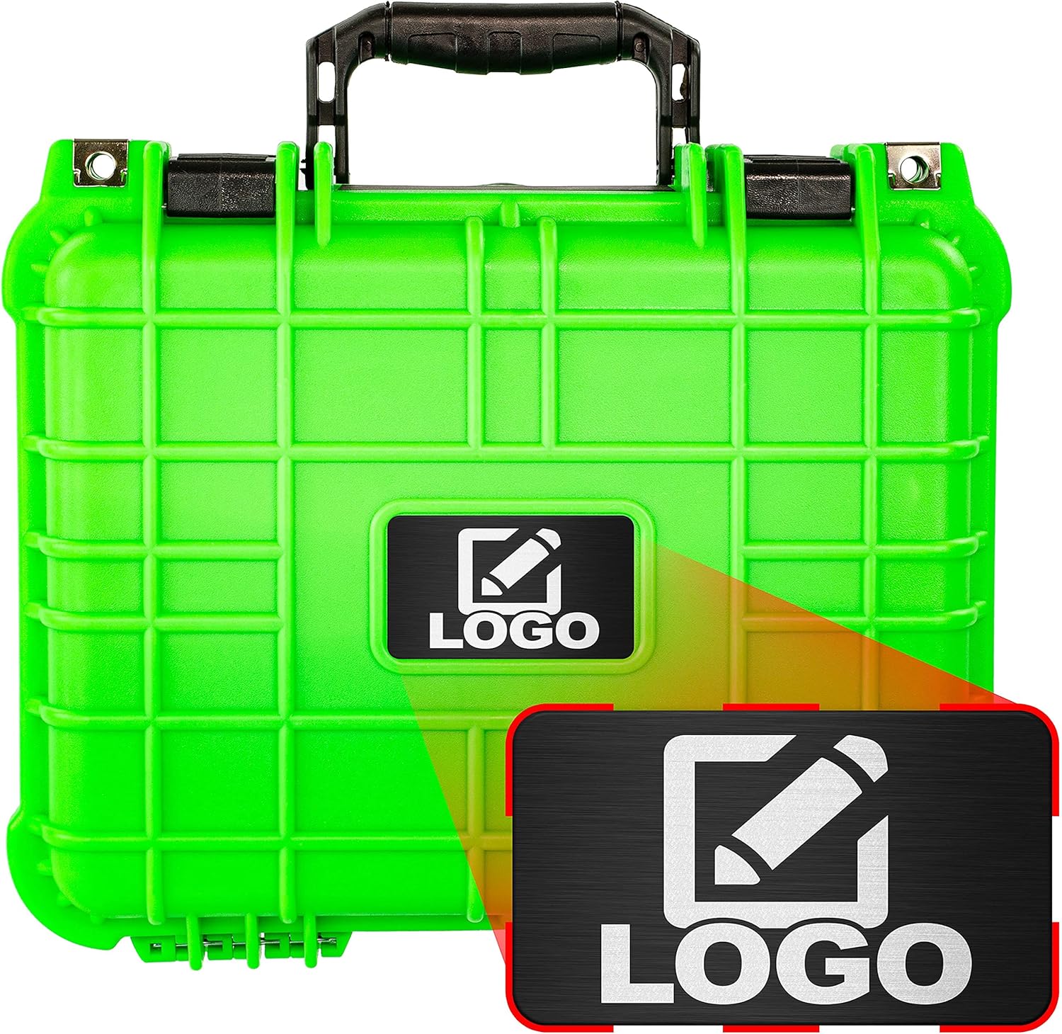 Waterproof Shockproof Hard Case with Foam 13.37 Inch 11.62 Inch 6 Inch (Black) T881055