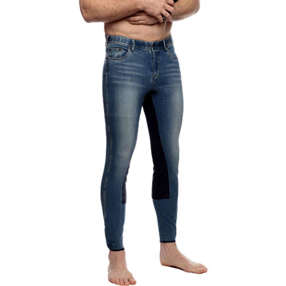 Mens Elite Jean Full Seat - 38r / Blue Q520