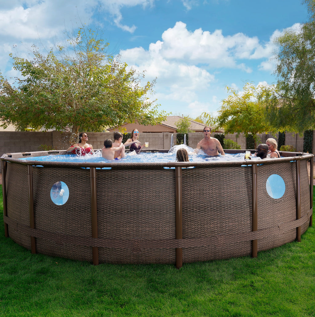 18' x 48" Above Ground Swimming Pool Set W5978