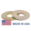 5/8 inch Grade 8 Flat Washer USS Pattern Medium Carbon Steel Yellow Zinc Plated Pk 250 H1512