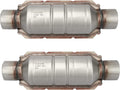 2.5" Inlet/Outlet Universal Catalytic Converter with O2 Port & Heat Shield T381