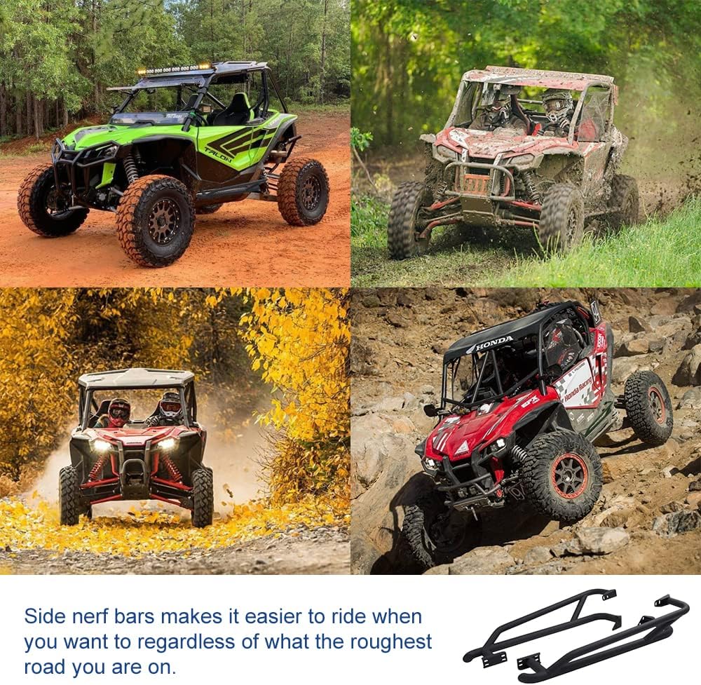 Nerf Bars Rock Sliders with Wrinkle Black Powder Coating W25239