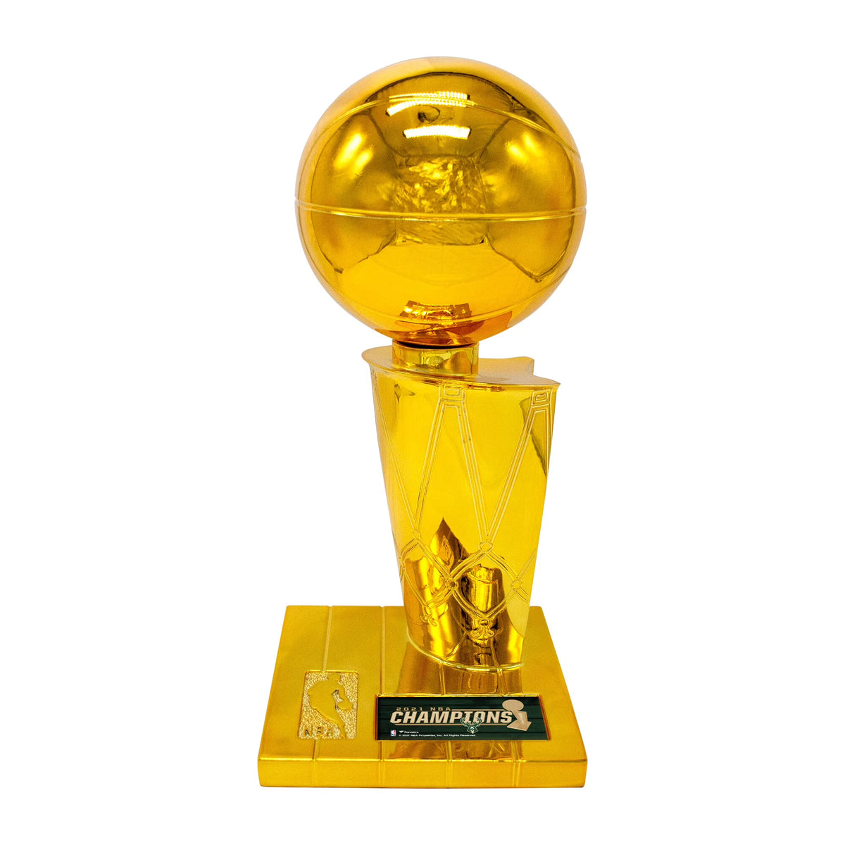 12" Replica Larry O'Brien Trophy with Sublimated Plate U320076