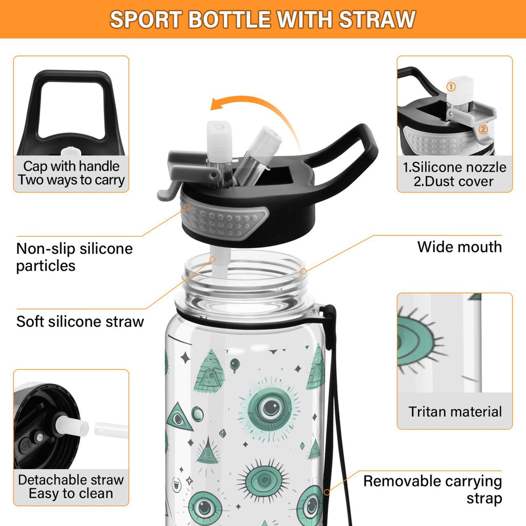 32oz Tritan Water Bottle with Straw Q159681