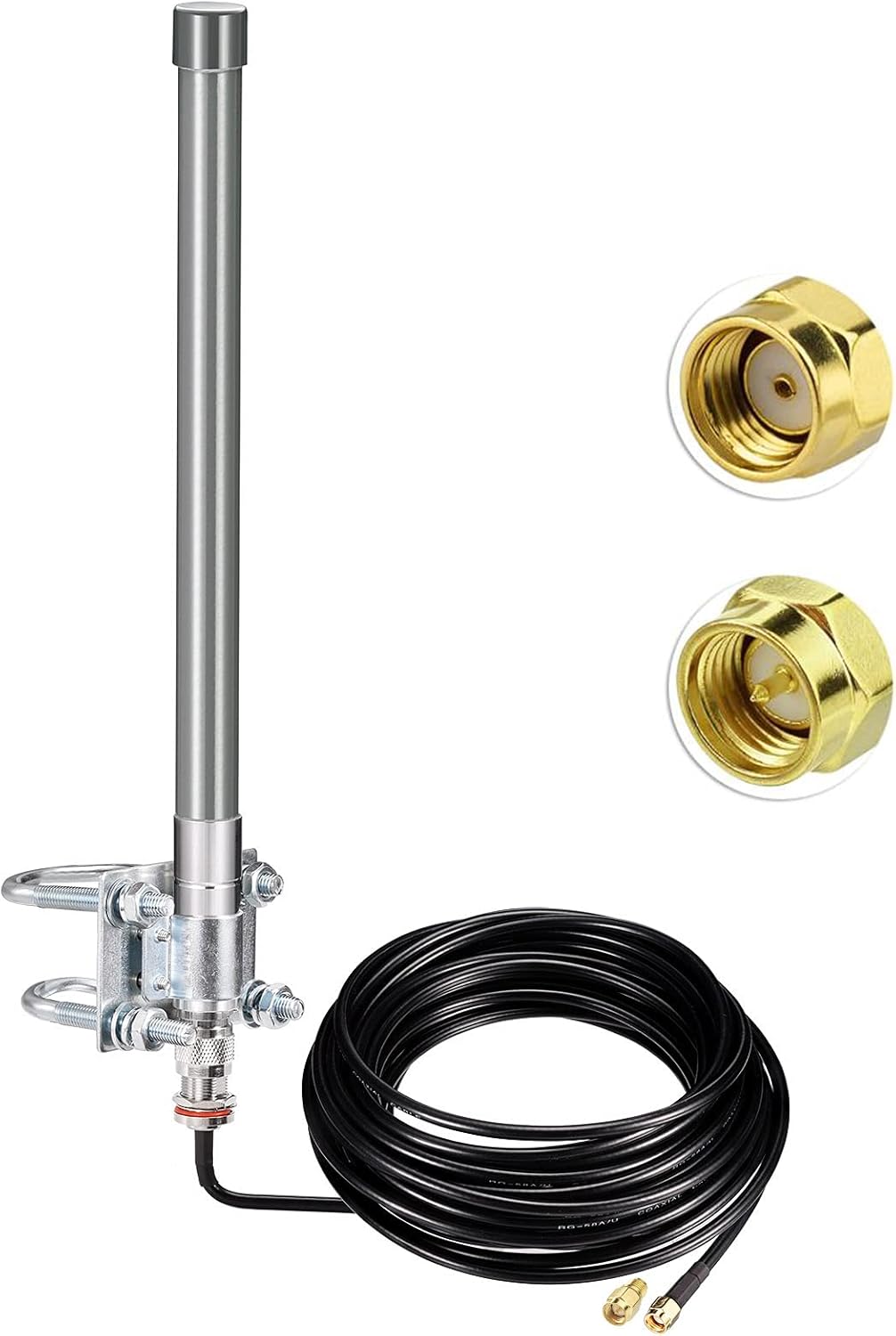 31.5inch 5.8 dBi 915MHz Antenna with 10ft Low Loss Cable Y9617