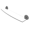 Matte Gray 24 inch Glass Shelf Z163