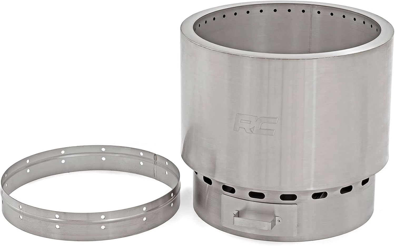 Stainless Steel Smokeless Fire Pit with Carry Bag V279877