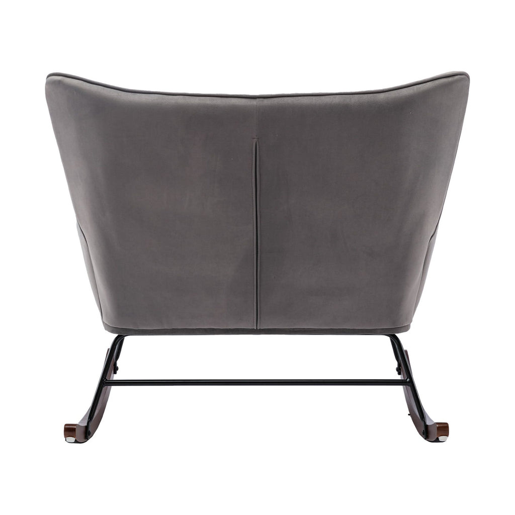 High Back Rocking Fabric Nursery Sofa F1551