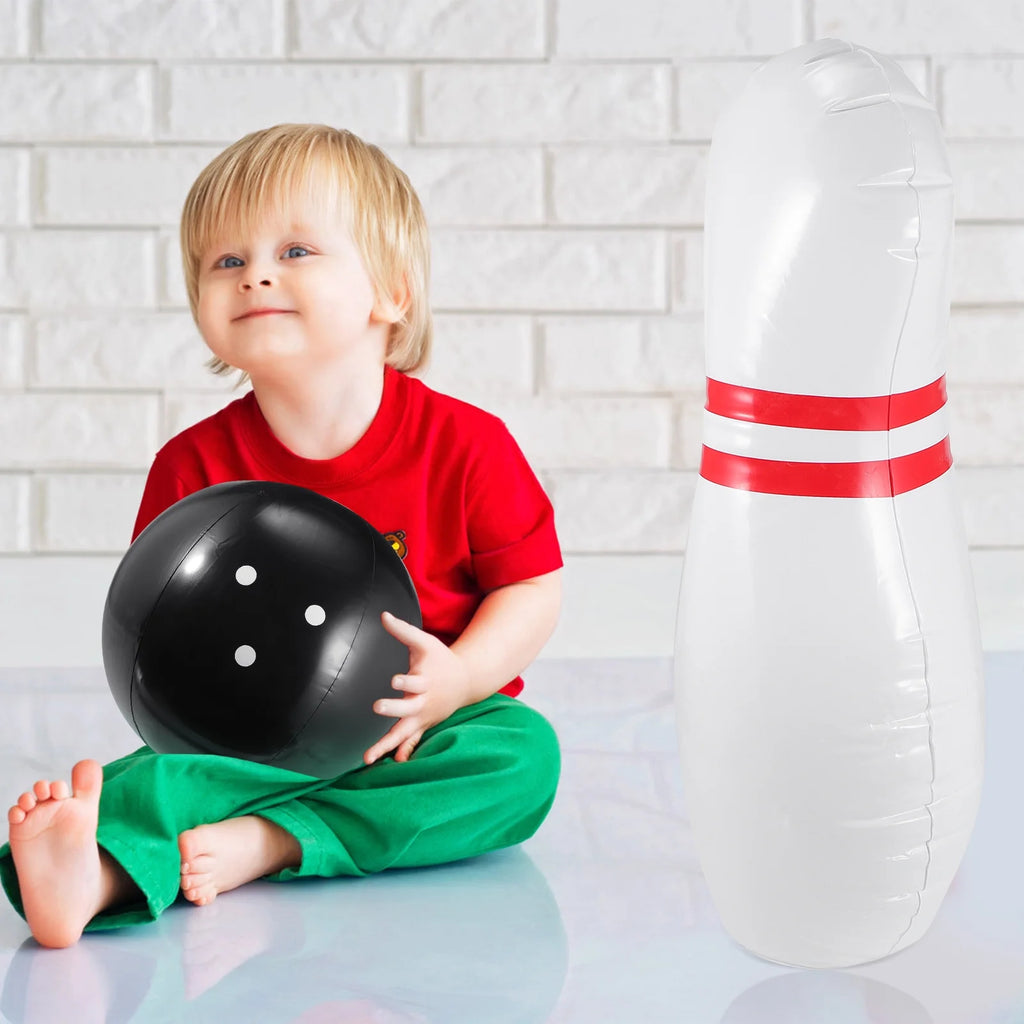 Inflatable Bowling Set Indoor Outdoor Game Y586