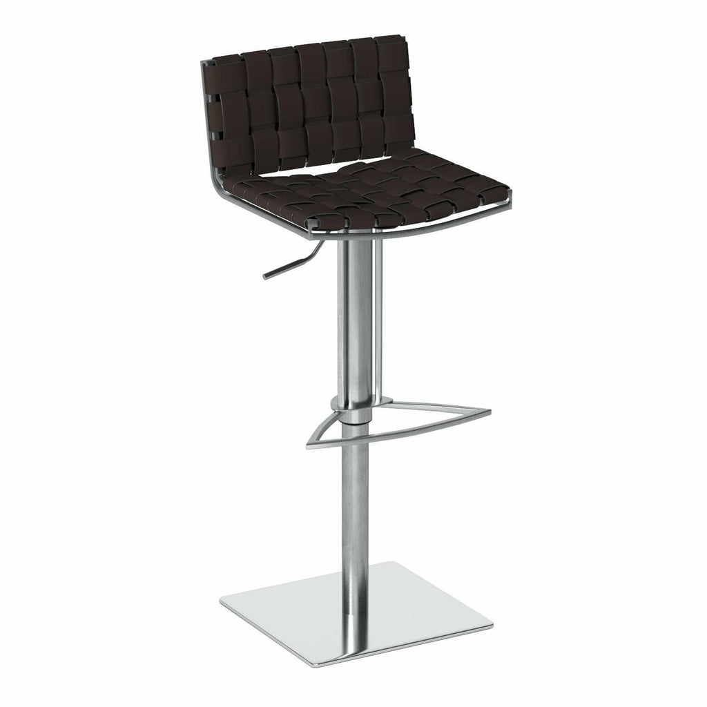 Brown Gas Lift Swivel Bar Stool A29553