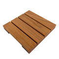 Solid Hardwood Deck Tile in Exotic Cumaru (4 per CASE) W114214