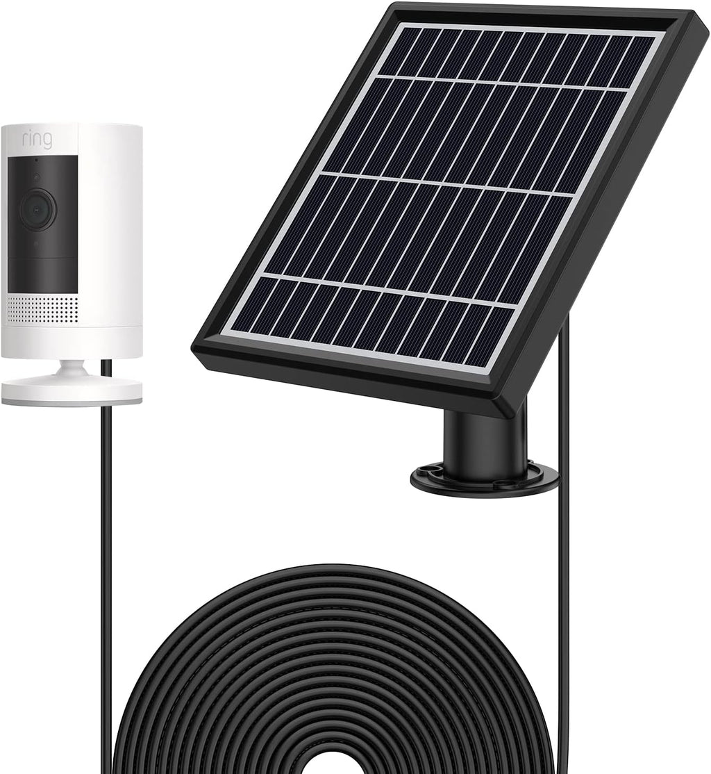 White 5 V 3.5W Solar Panel with Wall Mount and 12ft Power Cable F7009