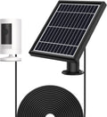 White 5 V 3.5W Solar Panel with Wall Mount and 12ft Power Cable F7009