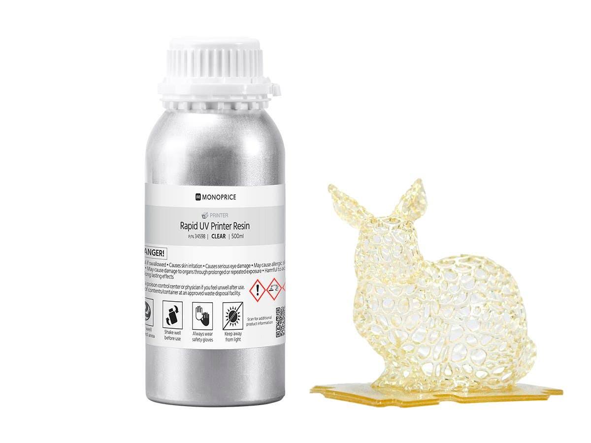 Clear UV 3D Printer Resin 500ml S437
