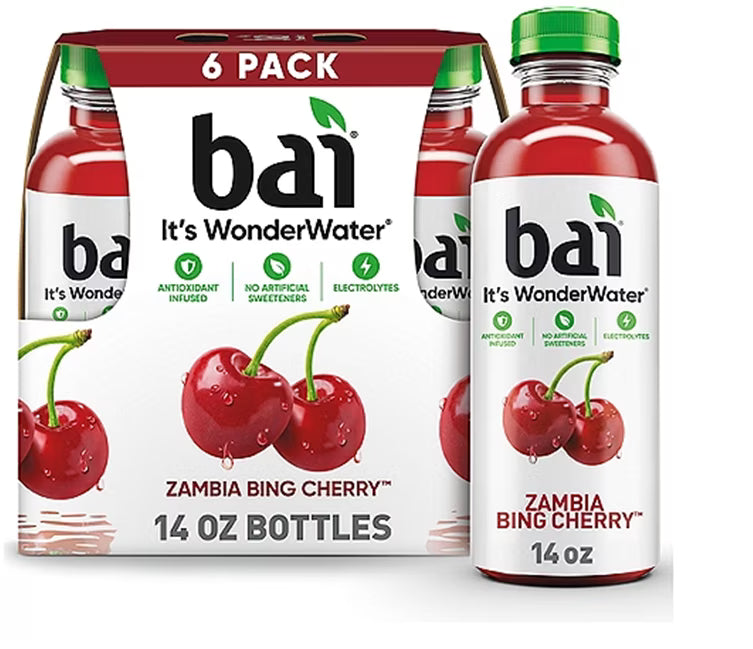 Antioxidant Infused Bing Cherry Flavored Water, 14 fl oz, Pack of 6 Y7779