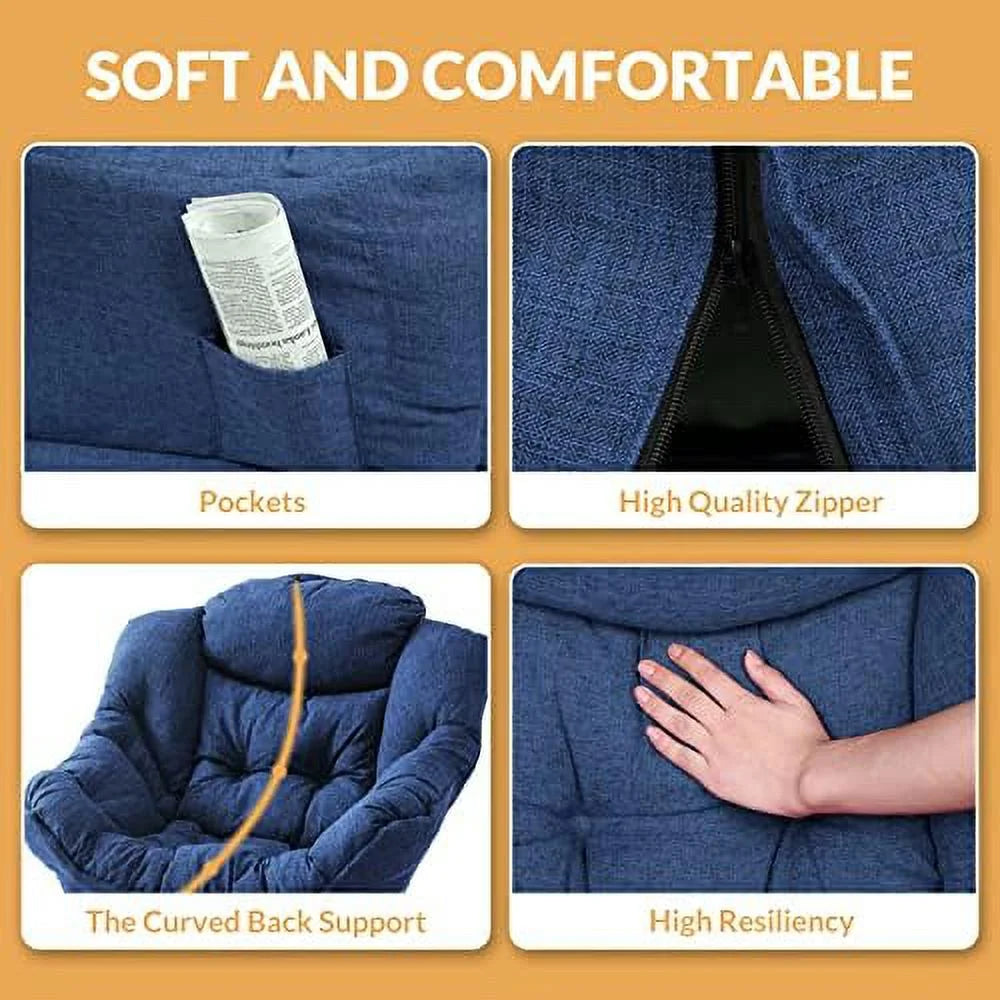 Upholstered Velvet Single Sofa Chair with Side Pocket N808300