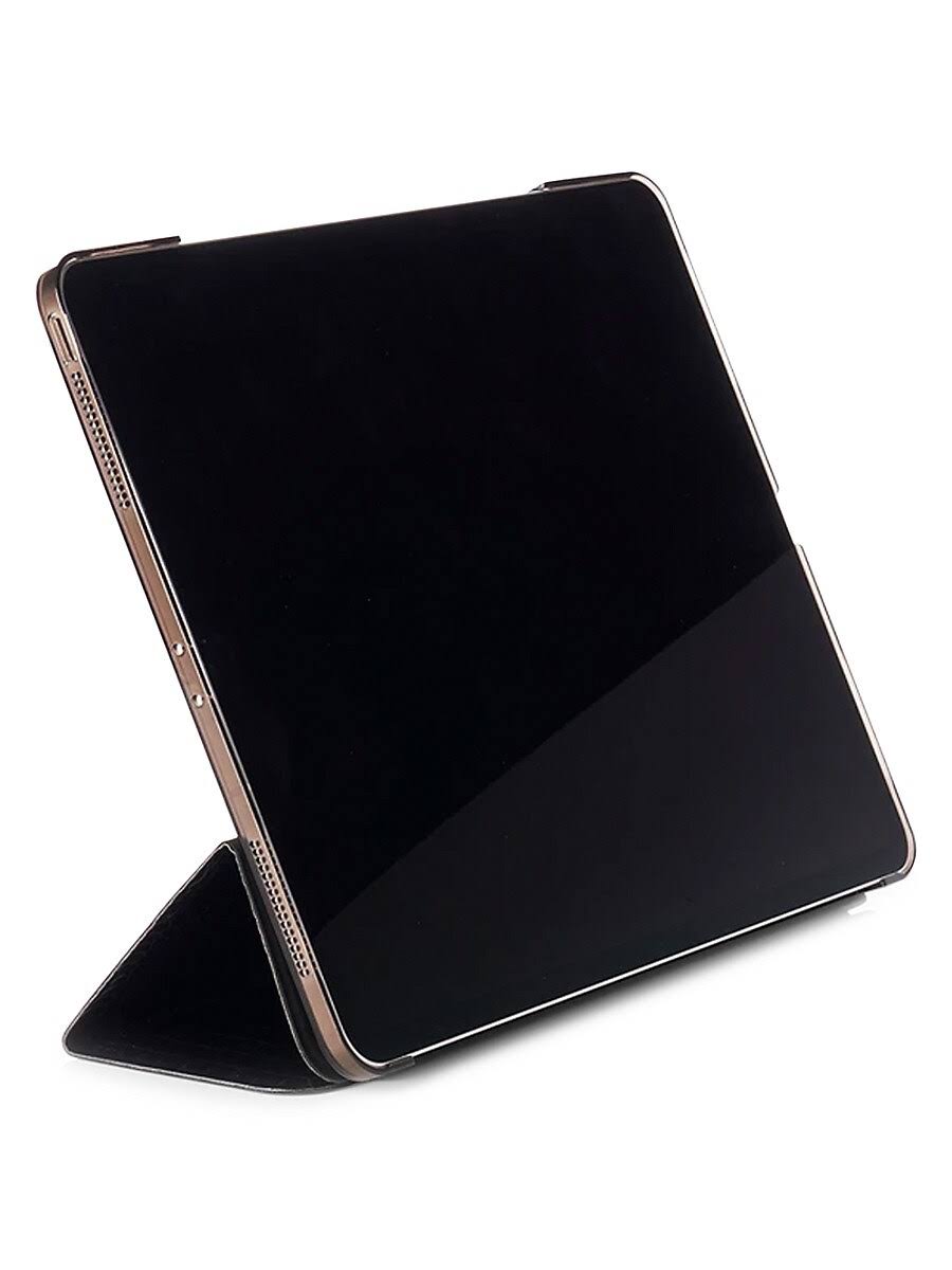 Black Crocodile-Embossed iPad Pro Case U380244