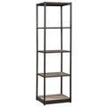 4 Shelf Bookcase in Salt Oak X9020