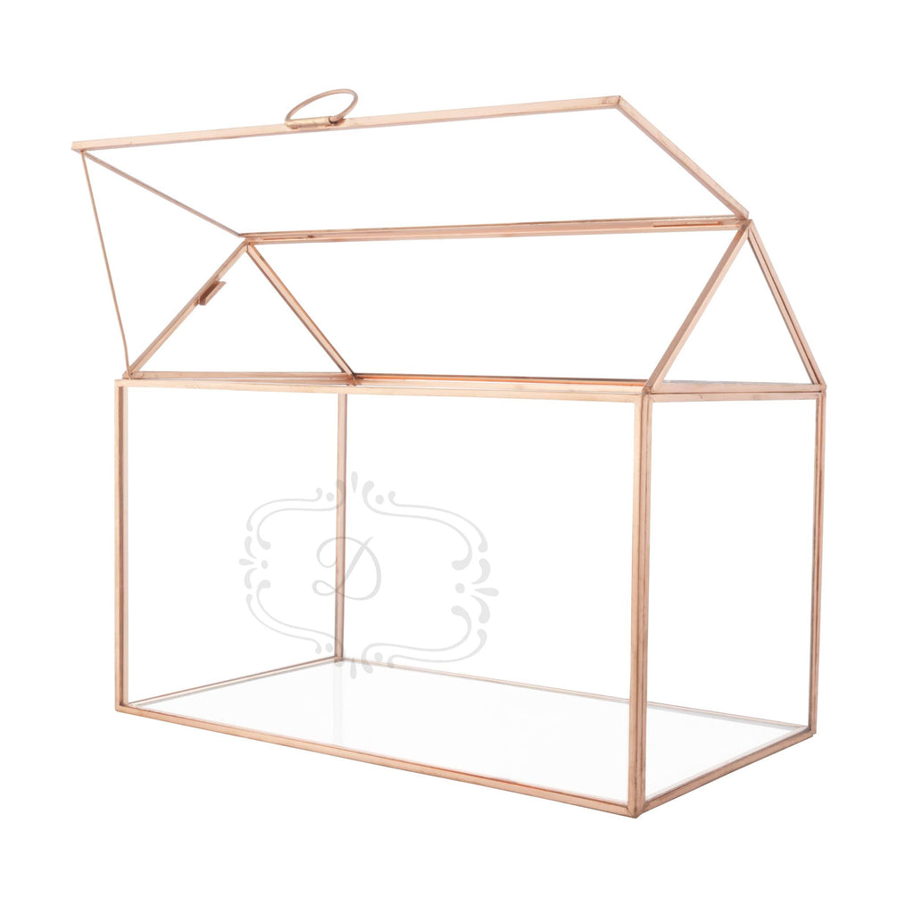 Personalized Glass Terrarium Card Holder T392142
