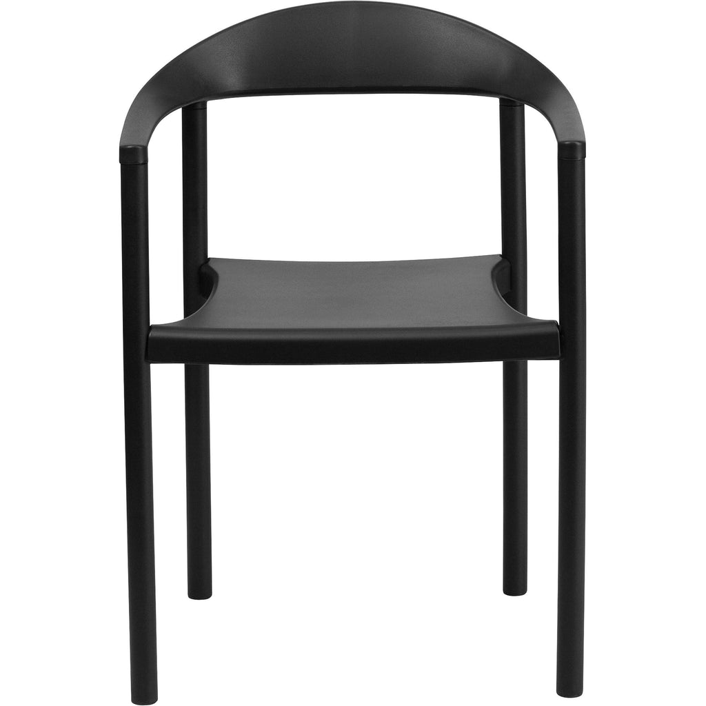 Black Plastic Stack Chair D926