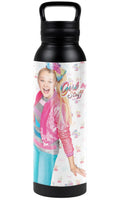 24 oz Vacuum Insulated Stainless Steel Canteen Water Bottle with Loop Cap T718138