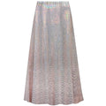 Plus Size Petite Boho Maxi Skirt with Elastic Waist L608