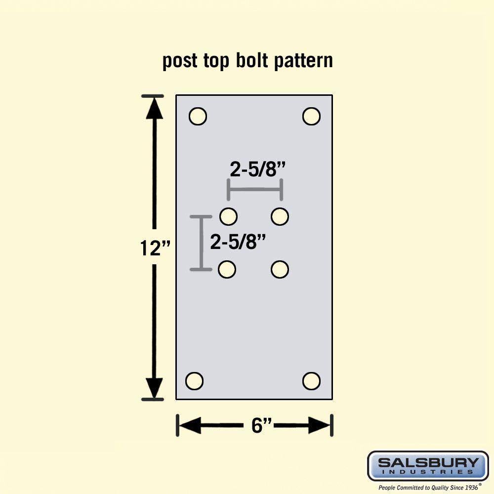 Silver Standard Pedestal Mailbox Mount E3979