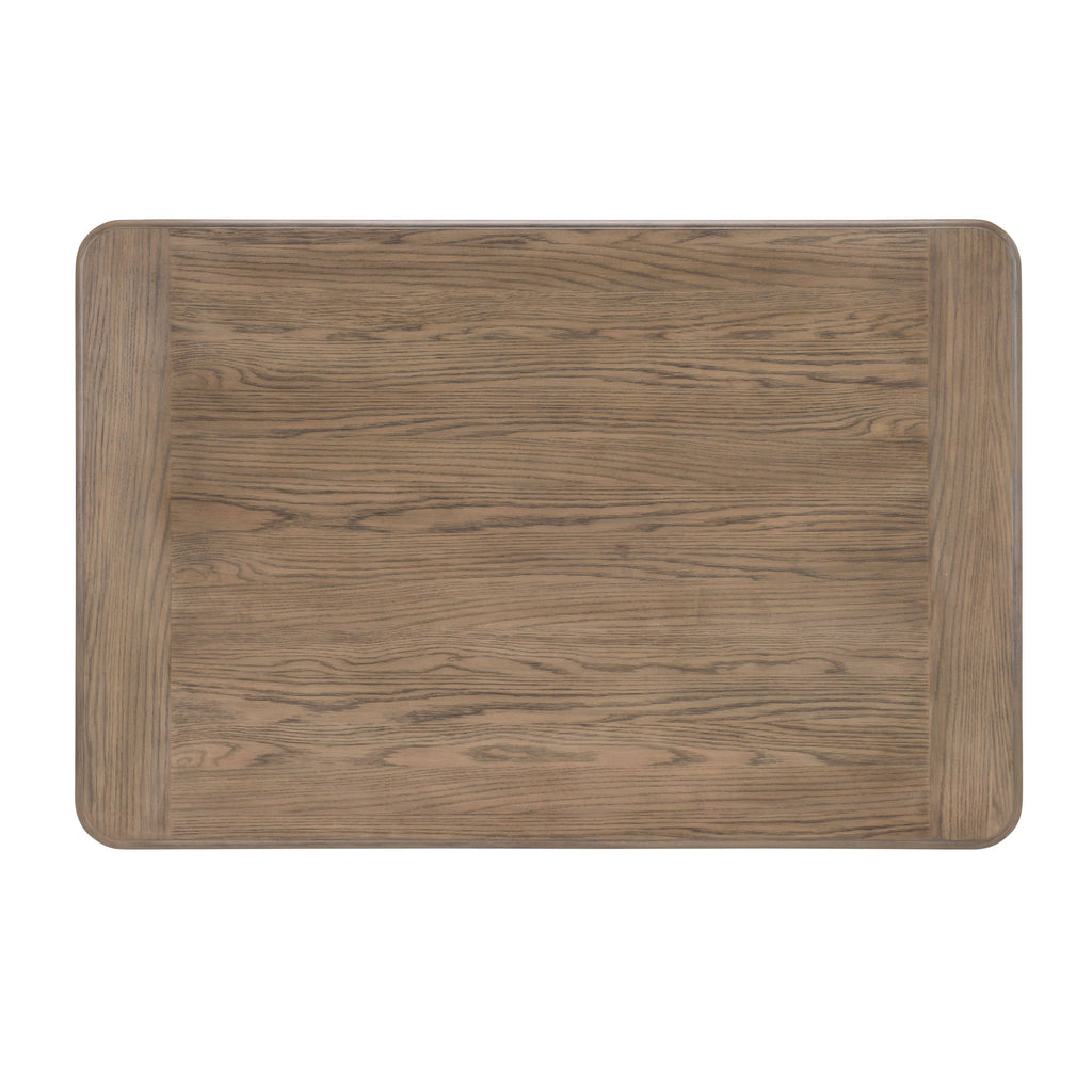 Aged Taupe Rustic White Pub Table Y373904