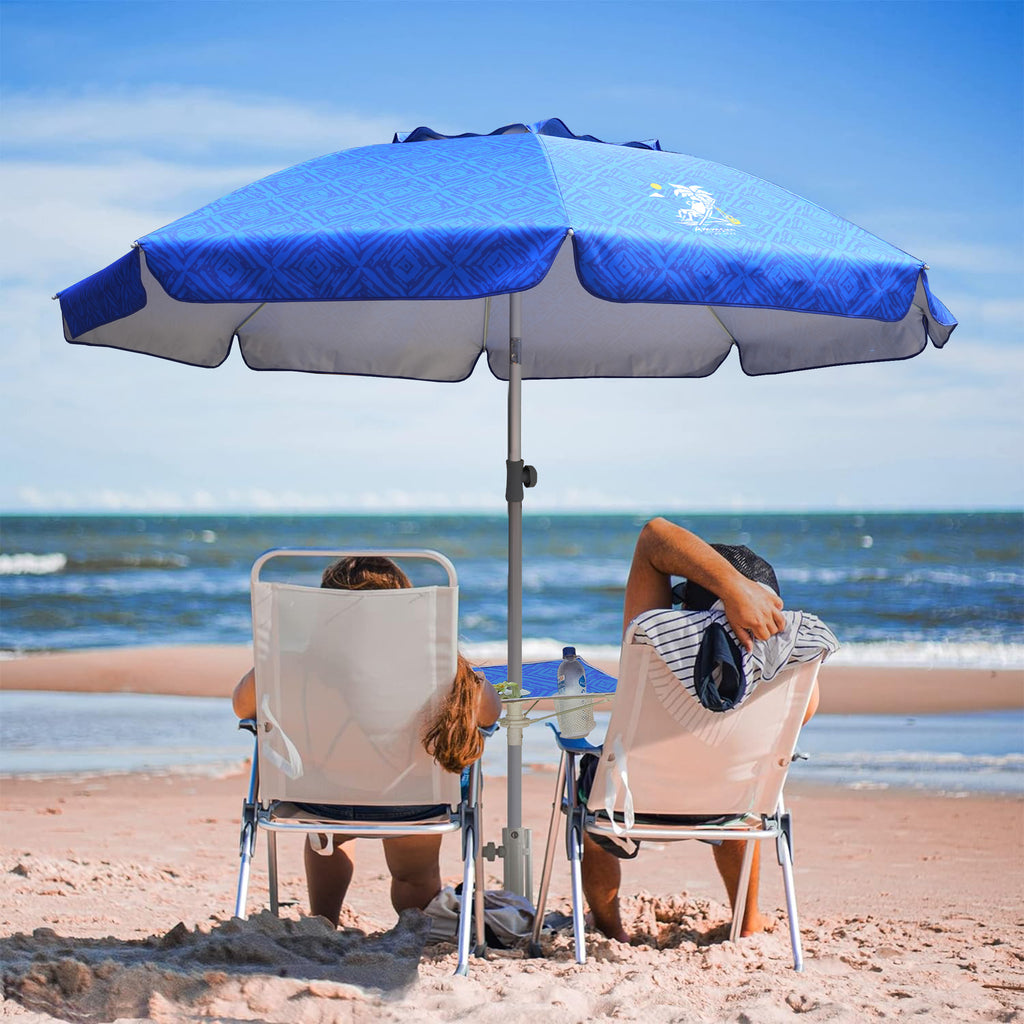6.5ft Beach Umbrella with Sand Anchor E76002