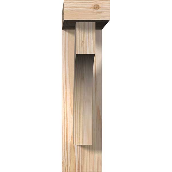3 1/2x22W x 14x22D x 14x22H Douglas Fir Bracket with Offset Brace J138258