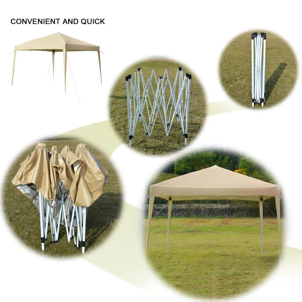 Beige Pop Up Canopy Tent Q432342