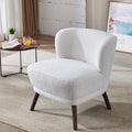 Teddy Upholstered Accent Chair with Wood Legs E357