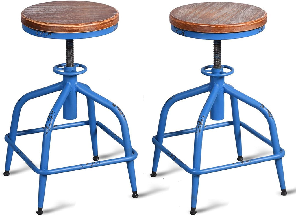 Black Metal Bar Stool Set of 2 B79551