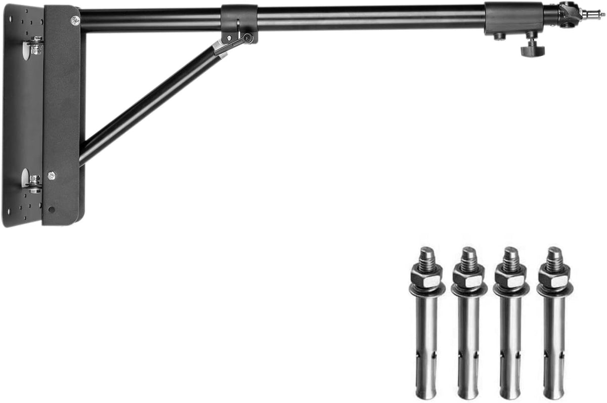 Triangle Wall Mounting Boom Arm Light Stand, Max Length 51.2 inches/130cm F45696