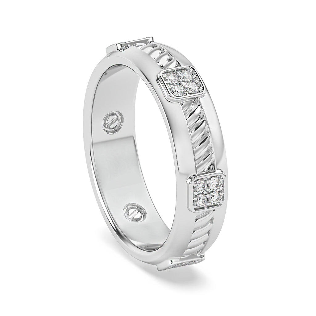 14k Gold Diamond Ring Wedding Band T7785
