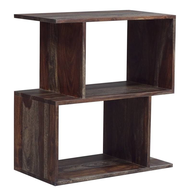 Gray Solid Sheesham Wood Bookcase E42649