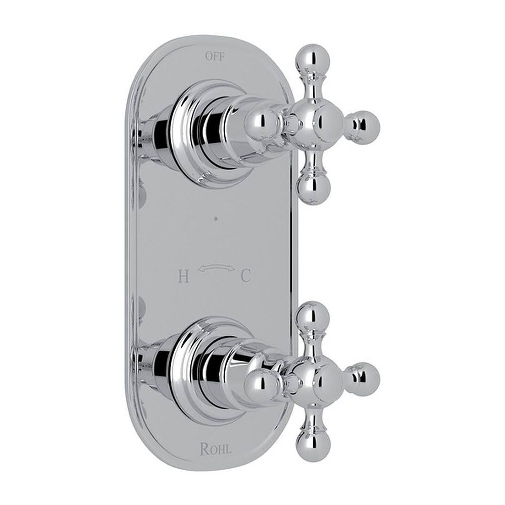 Polished Chrome Thermostatic Trim with Diverter I7739