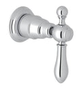Polished Nickel Volume Control and Diverter Trim with Cross Handle R42583